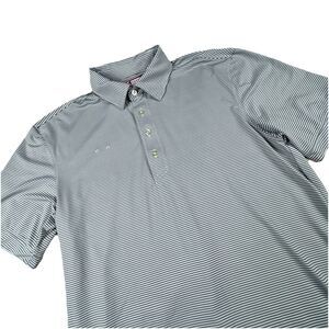 Chick‎ Fil A Performance Polo Size S Oobe Employee Team Style Stripe Wicking